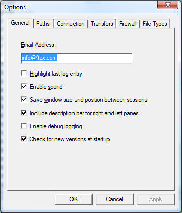 General Options